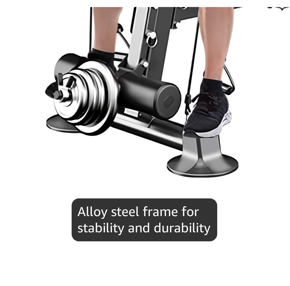 Adjustable Weight Bench - Utility workout Benches for Exercise, Free Installation Design for Portable Fitness Strength Training Equipment at Home Gym