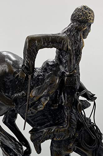 Escultura Bronce Remington Hombre de Montaña 27.5 in miniatura 5