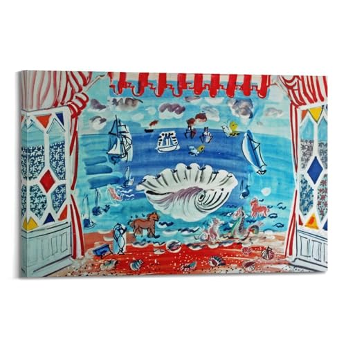 Raoul Dufy Palm Beach Poster Toile Art Mural Déco