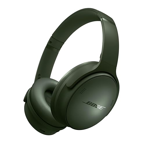 Bose QuietComfort Bluetooth Headphones, Wireless Headphones with Active Over Ear Noise Cancelling and Mic, Deep Bass, Up to 24 Hours of Playtime, Cypress Green - Limited Edition - Cypress Green
