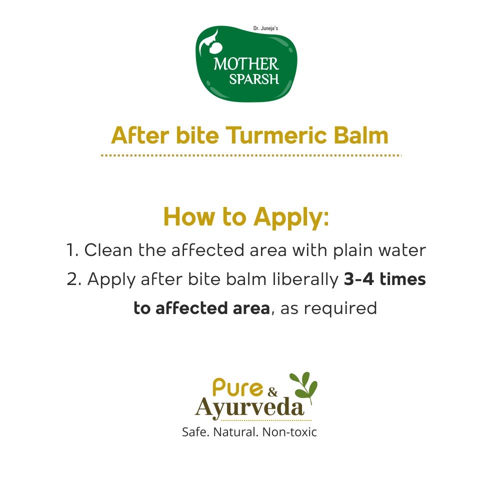 Mother Sparsh After Bite Turmeric Balm for Rashes and Mosquito Bites