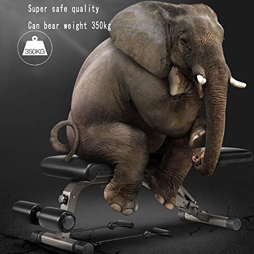 FEILA Adjustable Folding Fitness Barbell Rack and Weight Bench Weight Bench with Upgraded Wider Backrest Seat InclineDecline Exercise Workout Bench for Home Gym, Strength Training Full Body Workout