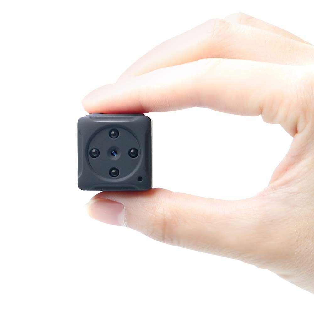 Mini Security Camera UYIKOO 1080P IR Night Vision Protable Small Hidden Camera Spy Nanny Cam with Motion Detection and Video Recorder Security Surveillance Camera for Home House Baby Room Pet - Black