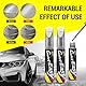 Pardofelis 4 Stück Lackstift Auto Silber, 12ml Auto Reparatur Lack Auto Pinsel, Auto Kratzer Reparatur Stift, Autokratzer Reparaturmittel Autolack Reparatur für Autos Reparaturwerkzeug