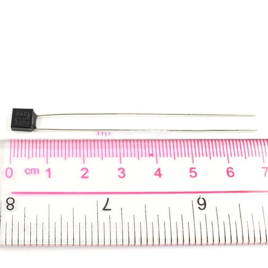 100 Pcs Thermal Fuse Cutoff TF 125 Degree 250V 2A A3-F