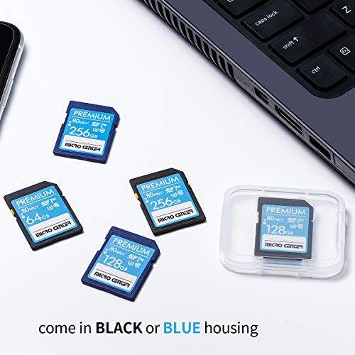 Image of Micro Center Premium 256GB SDXC Card Class 10 SD Flash Memory Card UHS-I C10 U3 V30 4K UHD Video R /W Speed up to 80 MB /s for Cameras Computers Trail Cams (256GB)