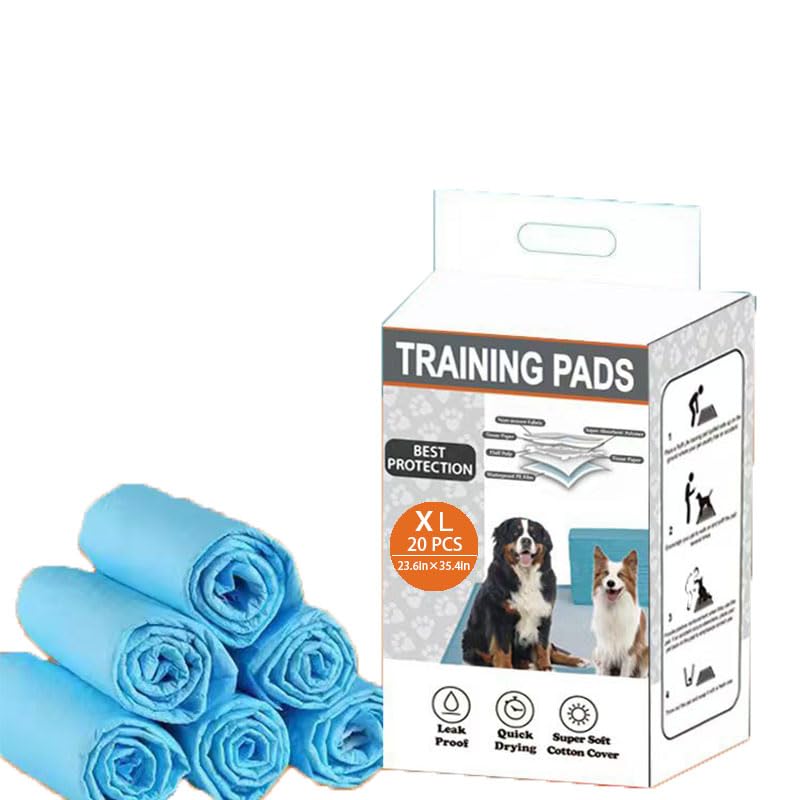 Image of XL Type Super Absorbent pet Urine pad (24 * 35) Leak Proof and Breathable Disposable pet Training pad, Thickened and Highly efficient Water Absorbing Factor Dog pad, 20 Packs