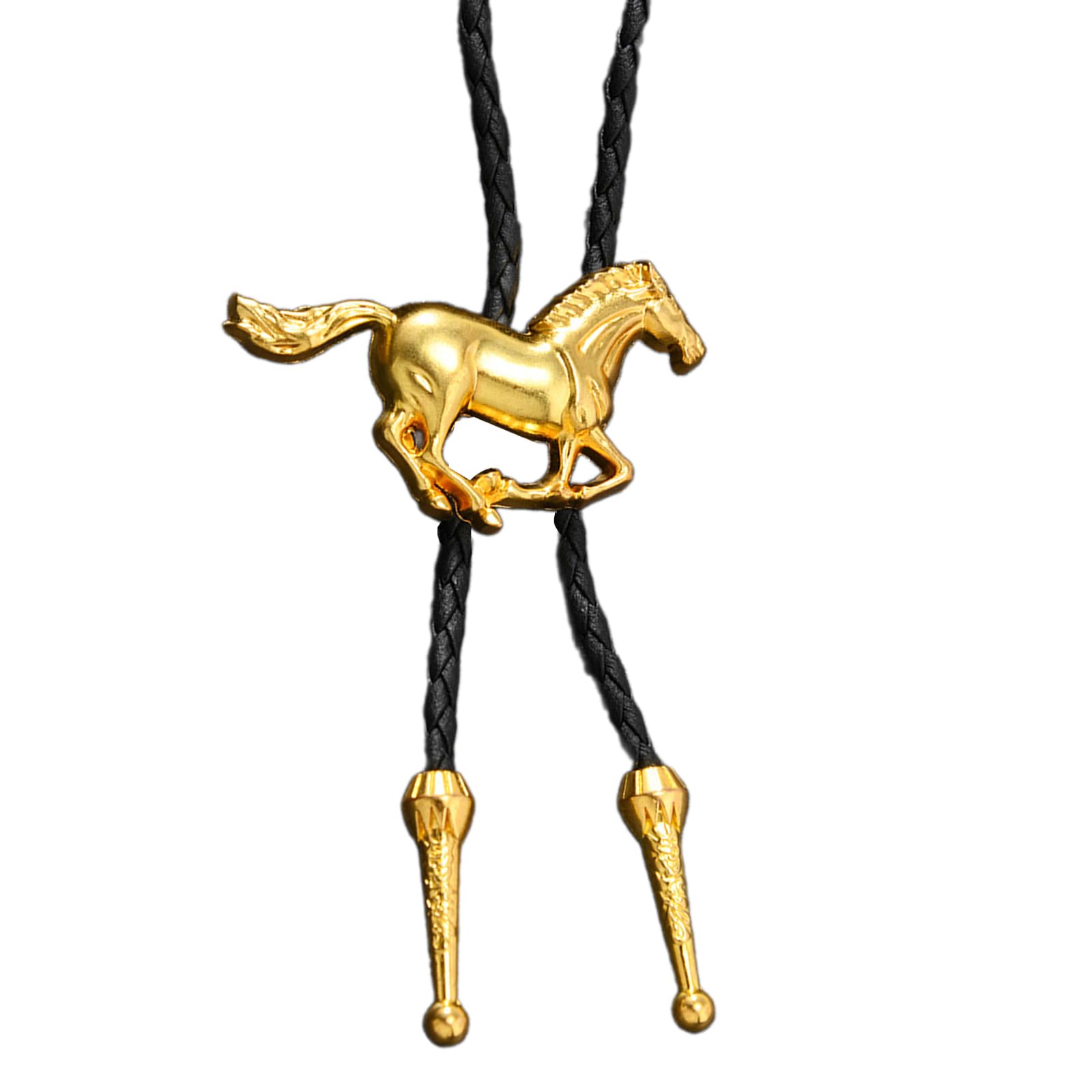 MICFENY Modern Horse Pattern Cake Necktie Modifiable PU Strap Comfortable Formal Otherwise Casual Wear Low Maintenance