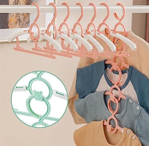 Besslly HAG-009-2 40 Pack Baby Hangers For Nursery Closet, Adjustable Non-Slip Kids Baby Clothes Hangers Toddler Infant Pants Hangers thumb #5