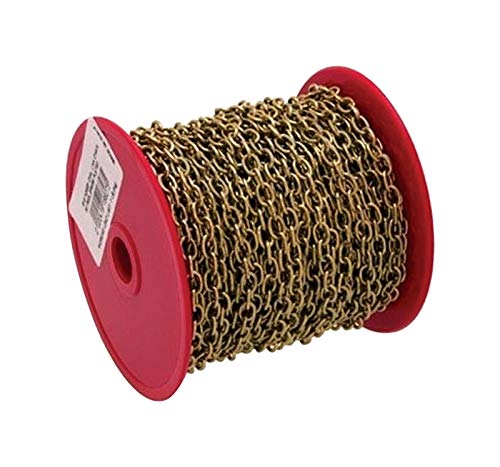 BARON MFG Chain NO19 Oval BRSS-PLTD 82FT 7191