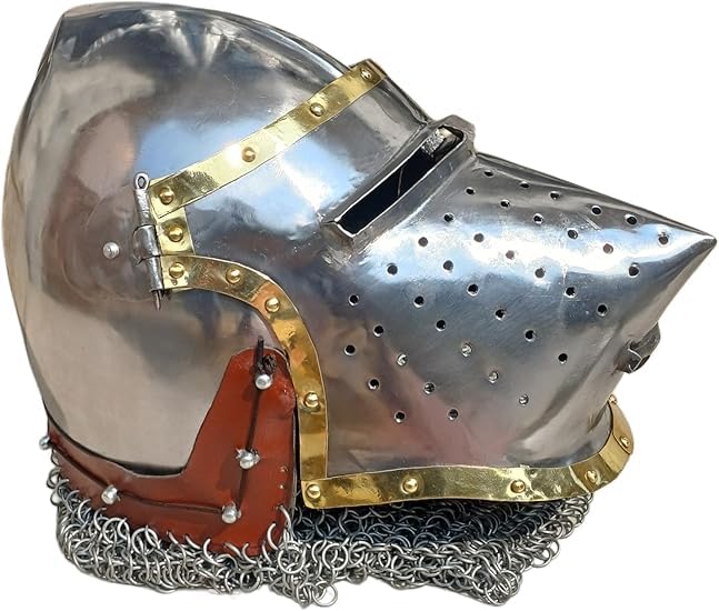Medieval Hounskull Bascinet Helmet, stal o grubości 18, rycerz SCA HNB Combat Gear Armor