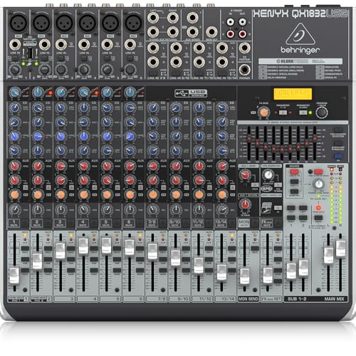 Behringer AiO~LT[ 18`l3oX 1muRv/GtFNg/USBI[fBIC^[tF[X XENYX QX1832USB