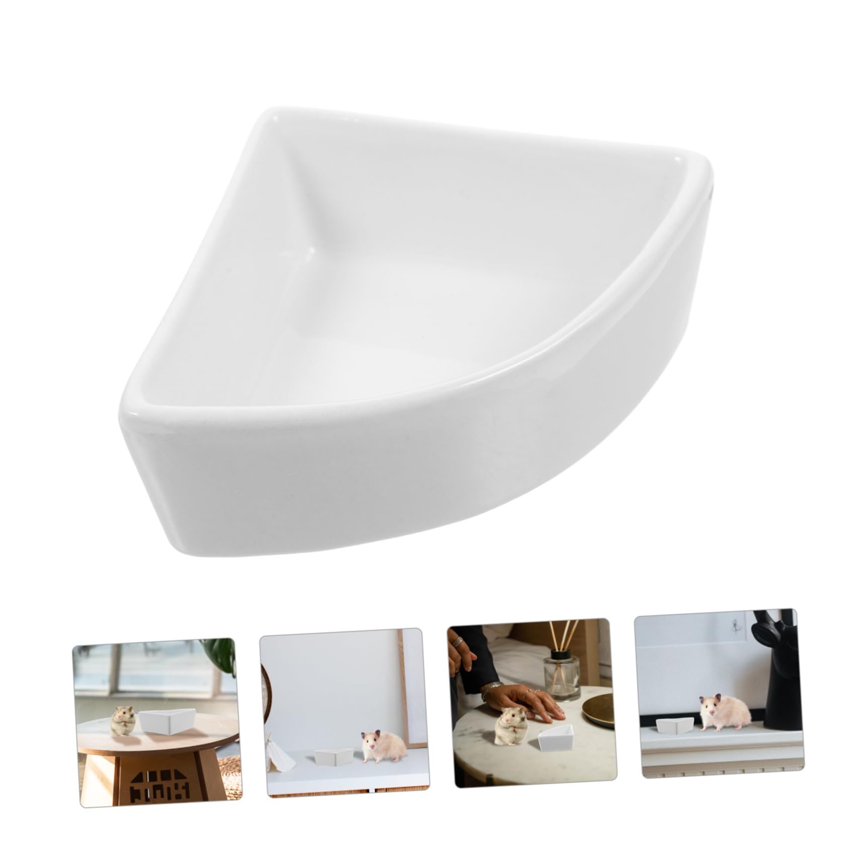 Alipis 1 Pz Ciotole Per Acqua Per Animali Domestici Ciotole Per Piccoli Animali Per Cibo Per Criceti Per Cibo E Acqua Per Ceramica Bianca Per
