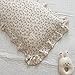 AOJIM Cotton Muslin Kids Toddler Pillowcase with Camellia Pattern Super Soft Baby Crib Pillowcase with Ruffle Edge, Machine Washable Floral Nursery Pillowcase for Boys Girls, Kids Room Decor, 14x20''