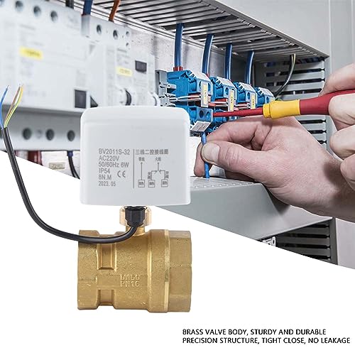 Válvula de bola motorizada contra fallos de flujo en calefacción central DN50 AC220V 6
