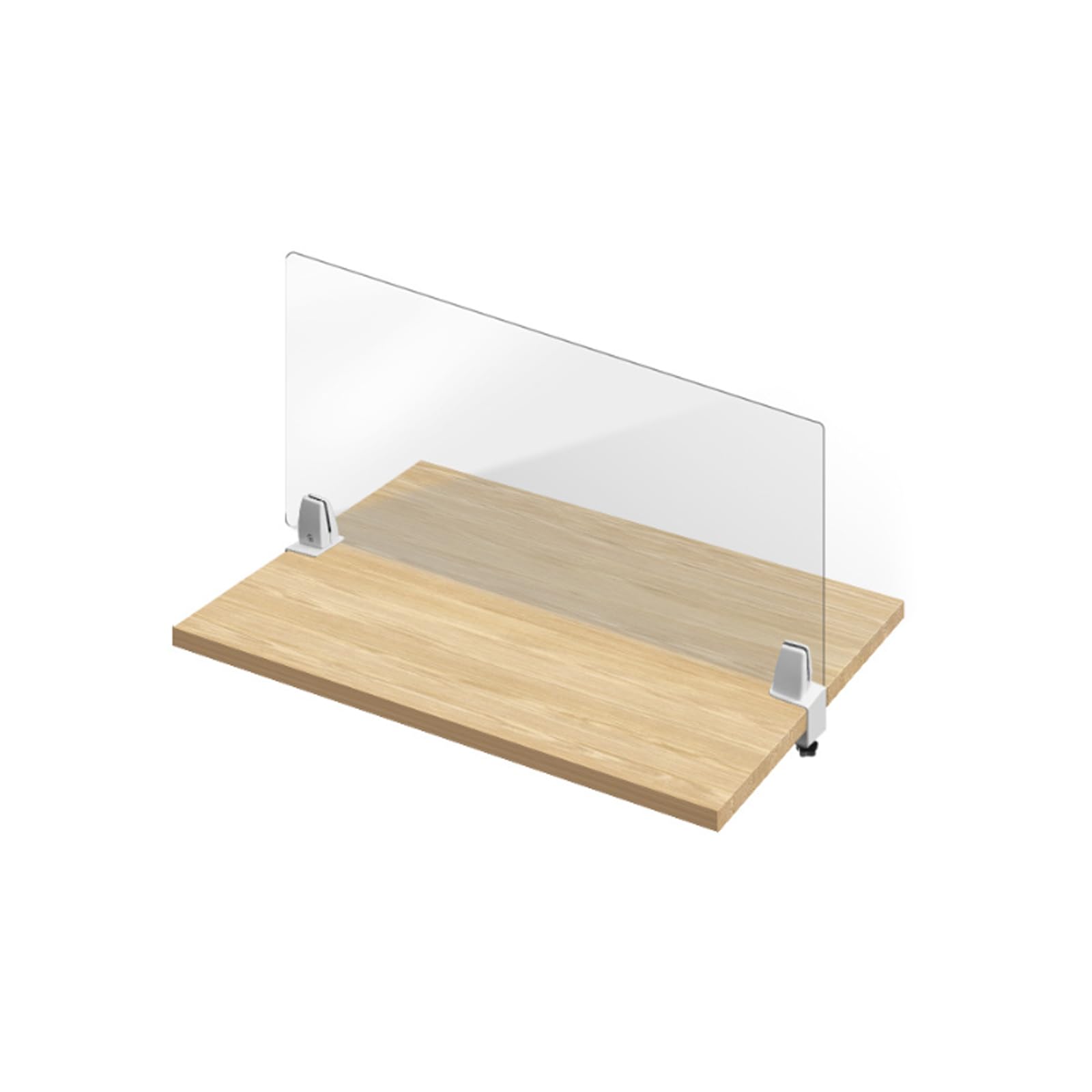UPJAKS Trennwand Acryl-Schreibtischteiler, transparente Trennwand, schützender Hustenschutz, freistehender Tisch-Arbeitsplatz-Trenner für Büros, Schule Sichtschutz