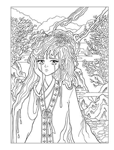 Dover Publications 9780486851228 Creative Haven Manga Muses Coloring Book: Inspiring Anime thumb #8