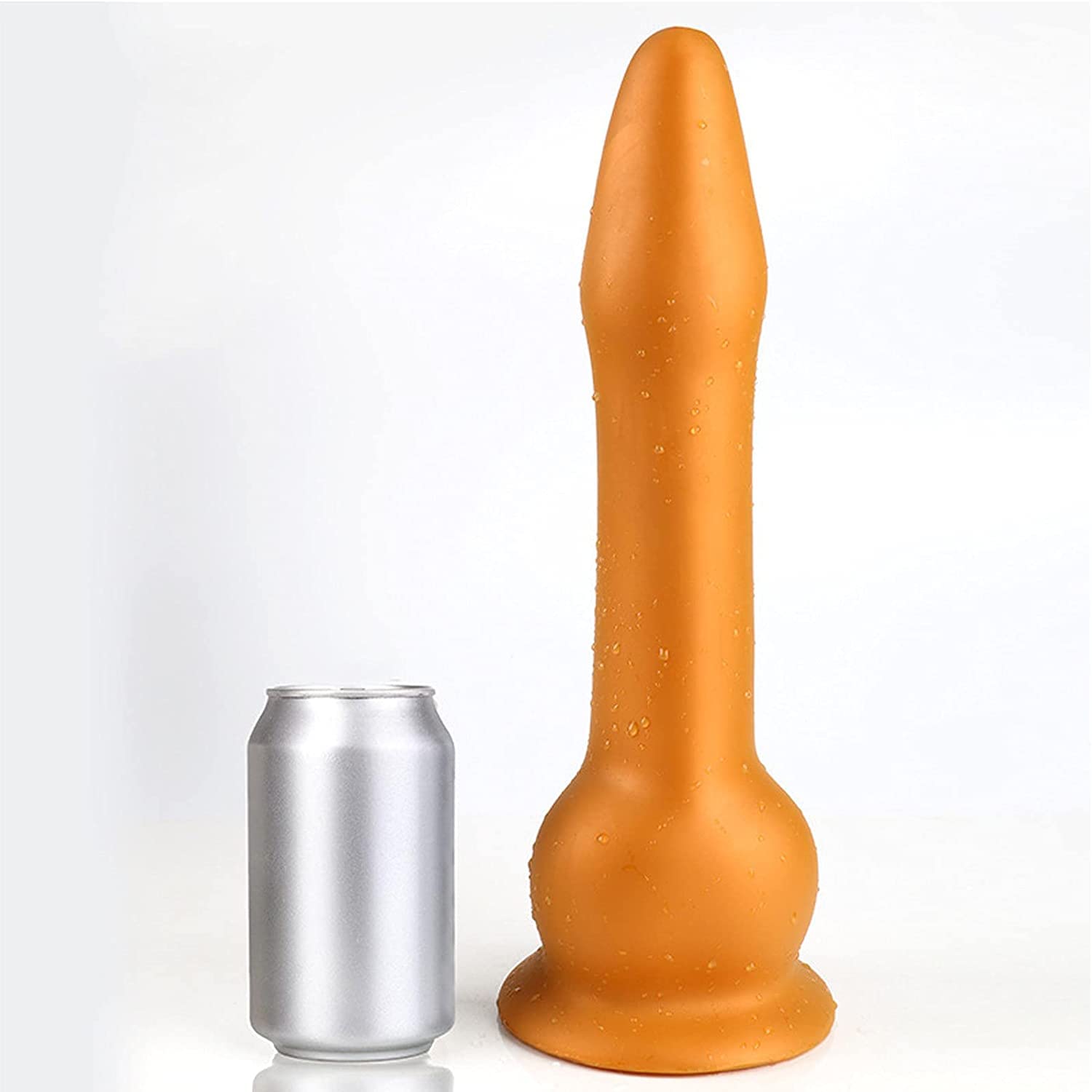 Silicone morbido vibratore anale lungo butt plug maschio anale prostata espansore anale plug donna punto G masturbazione vaginale giocattoli anali gay vibratori anali(Metallic Metallisch,XL)