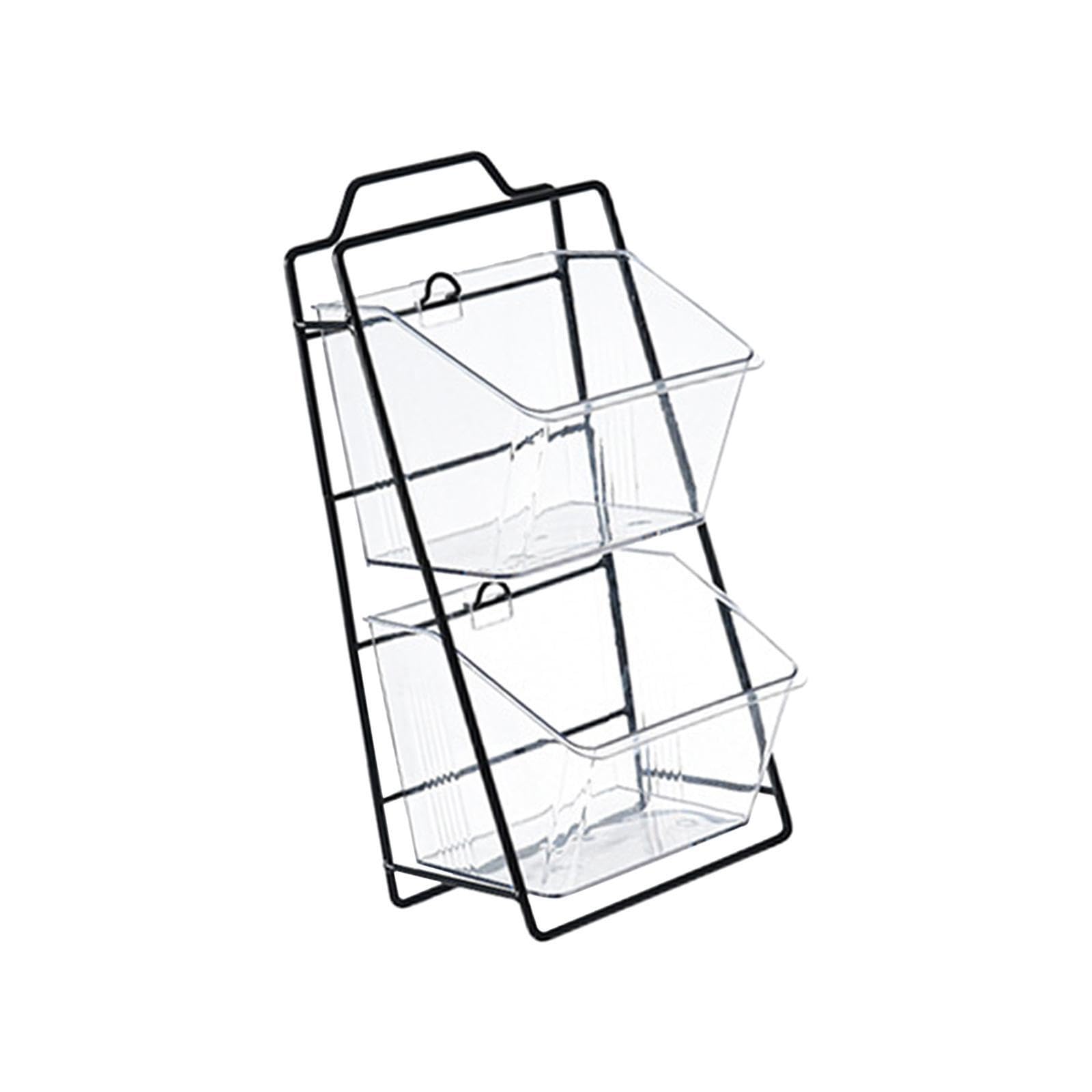 Quilstm Sundries Organizer Coffee Holder Coffee Pod Storage Decor Simplifies Routine While Keeping In Stylish Order Cabinet Storage Basket Stovetop Rack 2 Grids