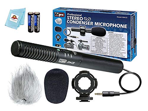 Black Friday - 50% OFF PhotoHighQuality External Professional Condenser Stereo Video Microphone Set, Compatible for Canon XA11, XA15, XA20, XA25, Camcorder