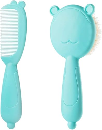 TOYANDONA 1 set de cepillo y peine para bebés recién nacidos y niños bebé masaje y cuero cabelludo cepillo ideal para bebé cuna gorro bebé ducha TOYANDONA 1 set de cepillo y peine para bebés recién nacidos y niños bebé masaje y cuero cabelludo cepillo ideal para bebé cuna gorro bebé ducha