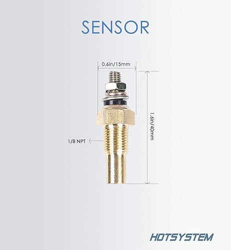 Miniatura 5 de Motor de coche nuevo 2" 52 mm), color azul agua Temp Temperatura Digital ℉ Gauge