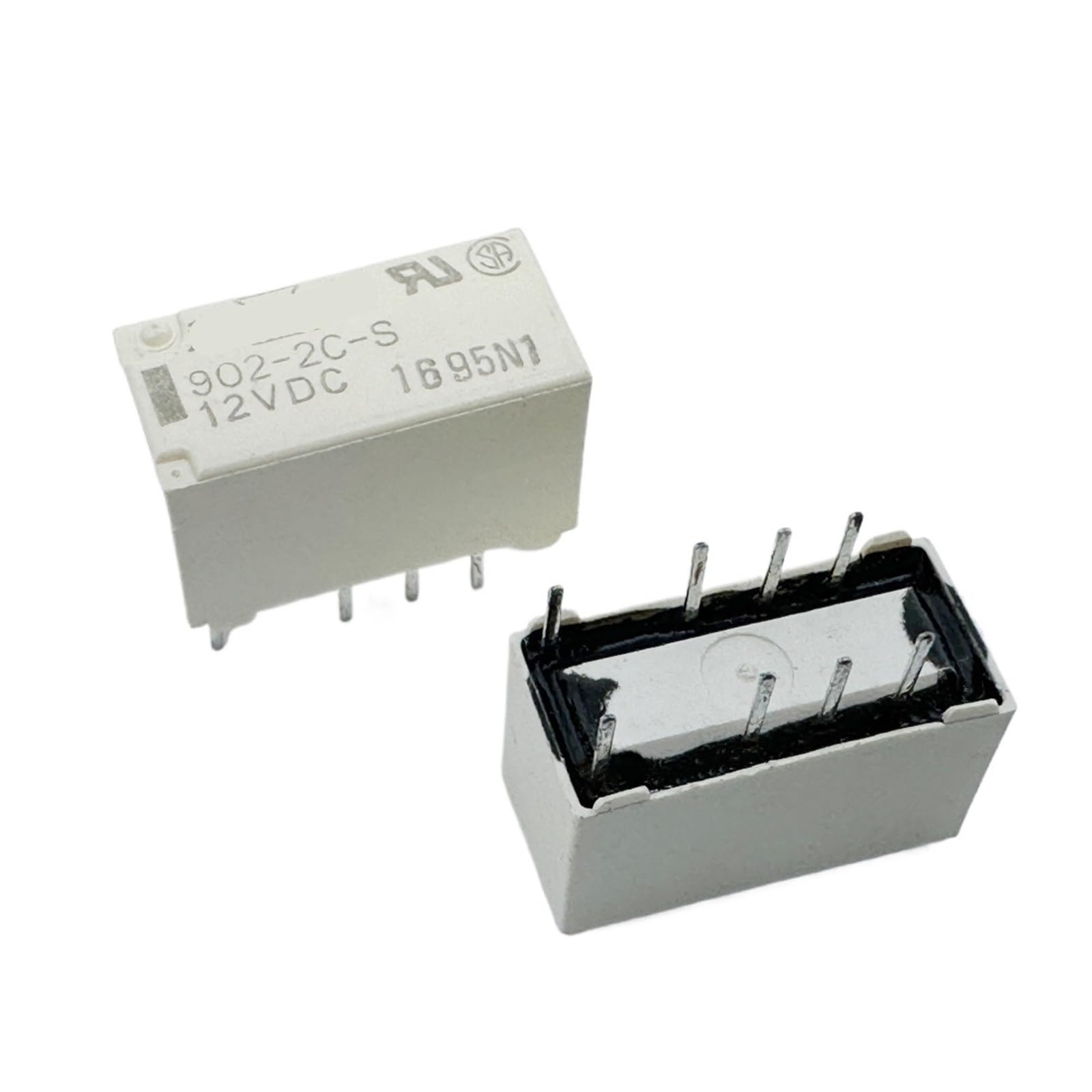 YZWRWRMKTB 1pc 902-2C-S 12VDC (TX2) Relay 8pins