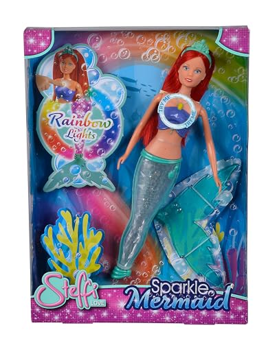 Simba 105733656 - Steffi Love Puppe Sparkle Mermaid (39 cm) - glitzernde...
