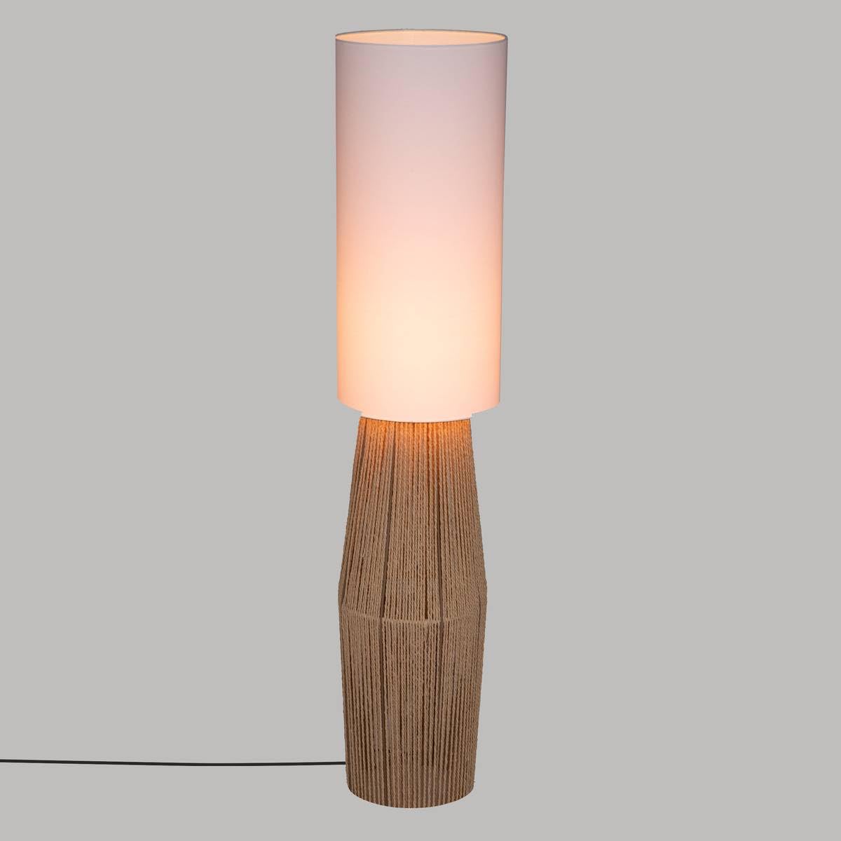Atmosphera - Lampadaire Aissa - papier et métal - blanc - H130 cm