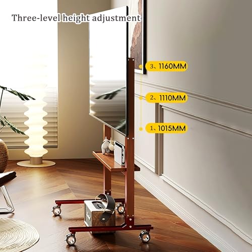 Soporte móvil para TV de 40 a 75 pulgadas ajustable en altura miniatura 4
