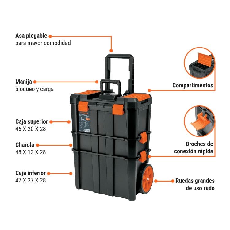 Consejos para Comprar Cajas, almacenamiento y transporte los mejores 10. 18 Cajas, almacenamiento y transporte marca TRUPER (3)