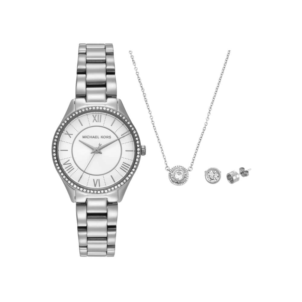 Michael Kors Orologio Lauryn da donna, movimento al quarzo a tre lancette con cinturino in acciaio inossidabile o in pelle