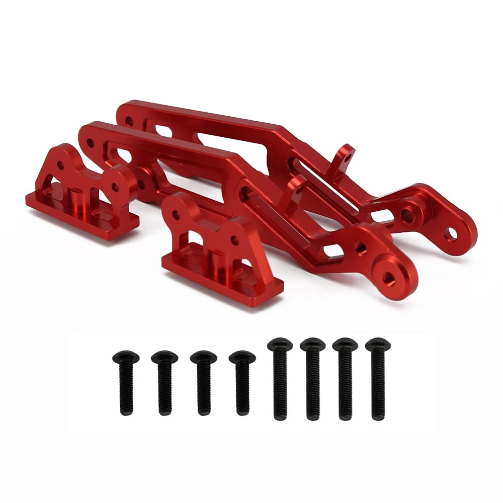 RCAWD AR320347 RC Heckflügel-Befestigungsset für Arrma Notorius Outcast Kraton 6S 4WD BLX Upgrade-Teile (rot)