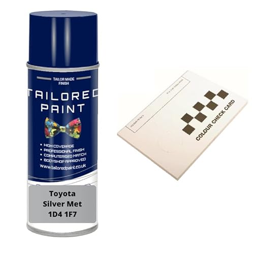 Tailored Paint Silver Met 10000 1C0 147 1E7 1F8 Compatible For Toyota Hilux 2004-2011 Aerosol Spray Paint (Aerosol Paint, )