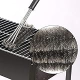 Coocnh 18" Stainless Steel BBQ Grill Brush - 3-in-1 Grill Cleaner with Stainless Steel Wire Bristles - Effortless Cleaning, Safe and Durable - Image 6