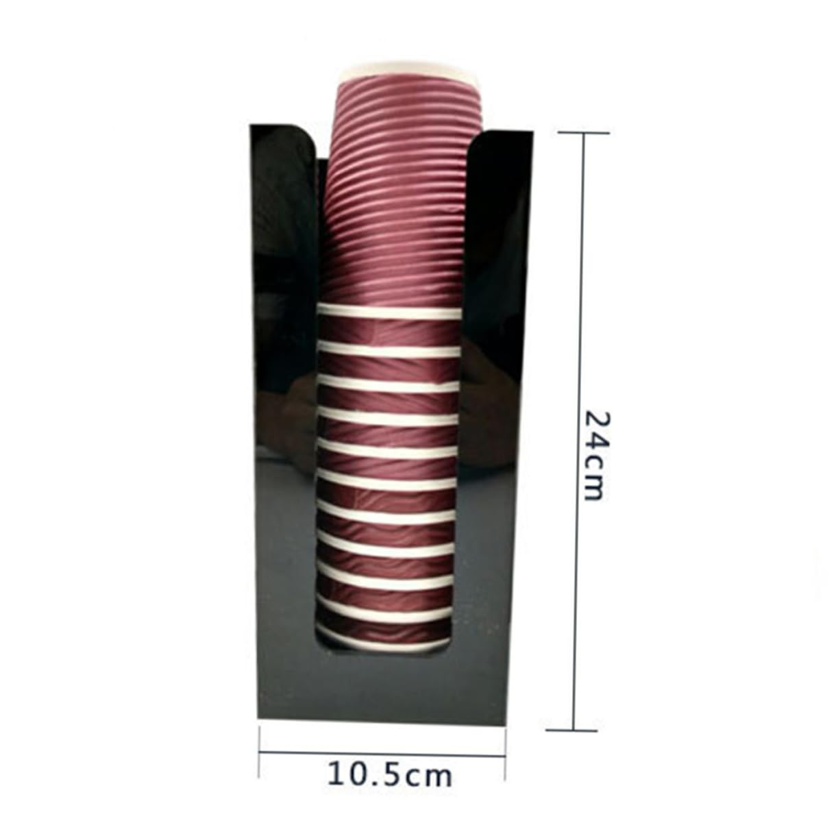 SOLUSTRE 1pc Pull Type Water Cup Dispenser Sturdy Hard Plastic Wall-Mounted Cup Holder Easy Refill Solo Dispenser