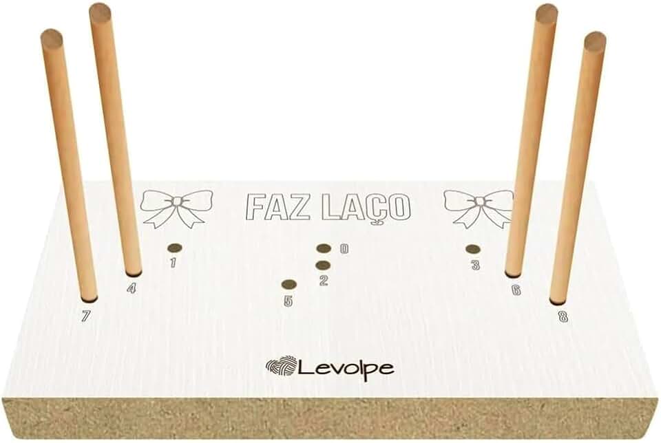 Aparelho Para Fazer Laços - Tear Manual De Madeira