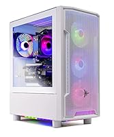 Skytech Gaming Archangel Gaming PC Desktop – AMD Ryzen 5 3600 3.6 GHz, NVIDIA RTX 3050, 500GB NVME SSD, 8GB DDR4 RAM 3200, 600W Gold PSU, 11AC Wi-Fi, Windows 11 Home 64-bit