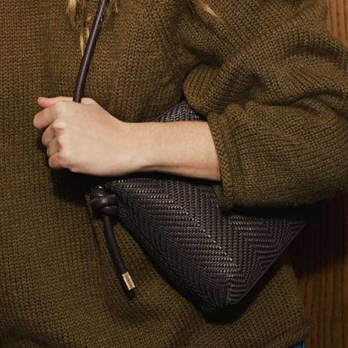 Fossil Willa Shoulder Bag, Purse for Women, Chocolate Woven by Fossil - Used condition - Image 2