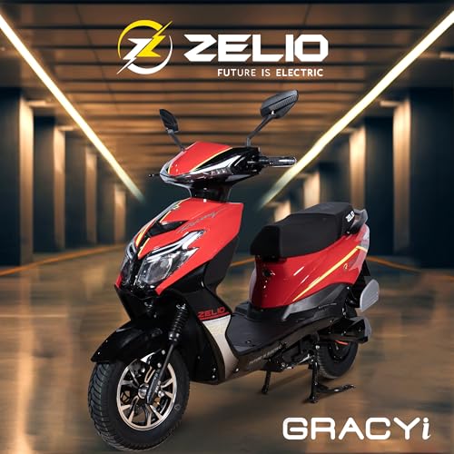 Image of ZELIO GRACYi Electric Scooter | 60V /32AH Lead Acid Battery | Approx. 55-60 km Range | Non-RTO | Single Disc Brake | 4-5 Hrs Charge Time | Alloy Wheels