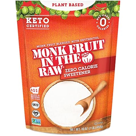 MONK FRUIT IN THE RAW, Natural Sweetener, 16 oz. Baking Bag Cover