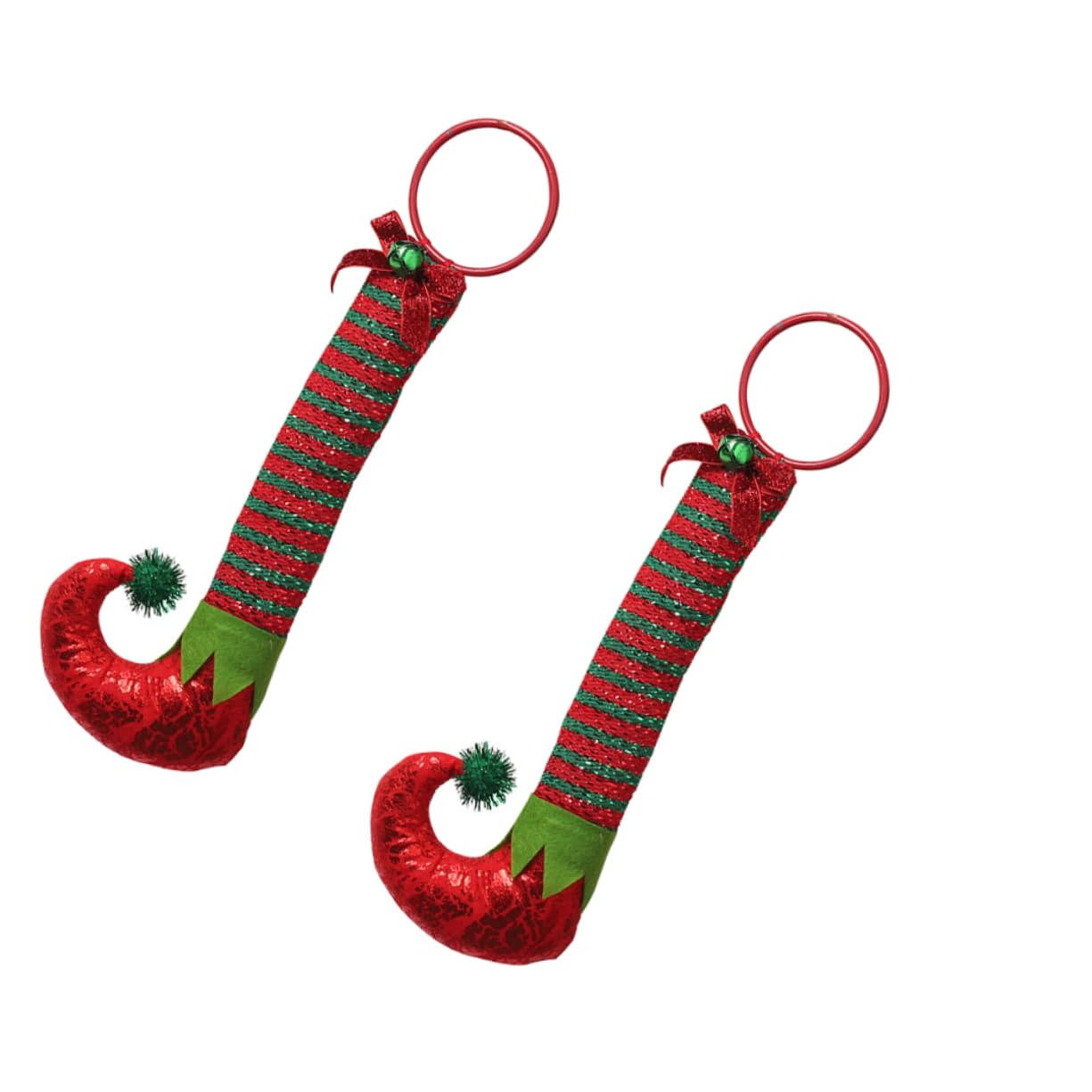 Ciieeo Lot De 6 Bottes D' À Paillettes Décoration De Bottes d'arbre Jambes D' pour Couronne Décoration De Nativité Crochet Cintre Décoration De Cheminée Arbre De Noël