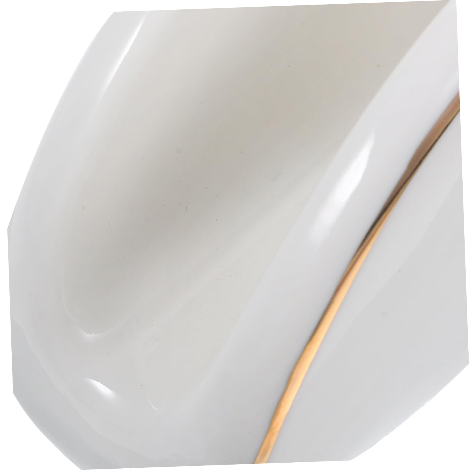 Cabilock 2piezas Soporte De Servilletas De Cerámica Bordes Dorados Servilletero Vertical Para Cocina y Restaurante Dispensador De Servilletas Para Mesa
