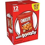 Cheez-It, Baked Snack Cheese Crackers, Extra Toasty, 12oz Box(Pack of 4)