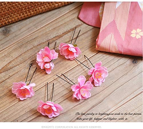 かわいい 確認 ヘアゴム 花フリルリボン 303 小花 桃 桜 ファッション雑貨 Bsa In