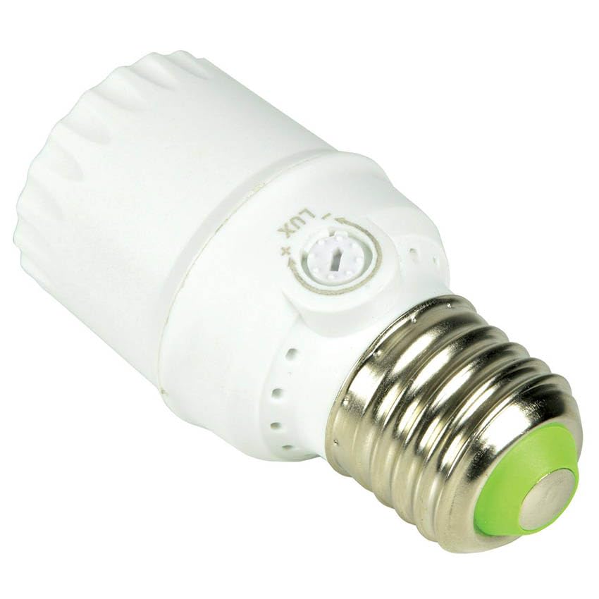 E27 Lamp Holder with Twilight Sensor