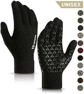 TRENDOUX Winter Gloves, Knit Touch Screen Glove Men Women Texting Smartphone Driving