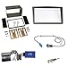 Produktbild Einbauset: Opel Astra/Antara/Corsa D/Zafira B Doppel-DIN 2-DIN Blende/Radioblende Abdeckung - charcoal metallic + PIONEER Radio LFB Lenkrad Interface Radio Adapter + Fakra Antenne Adapter - SET