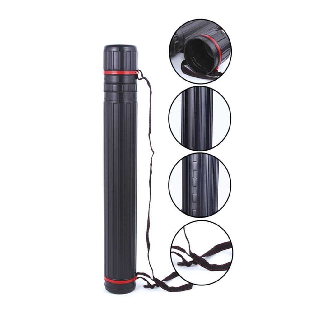 Diameter Telescoping Document and Poster Storage Poster Document Storage Tube Transit Tube w/Nylon Carrying Strap (1 Pack) (6.5cm *?45c-72cm?)