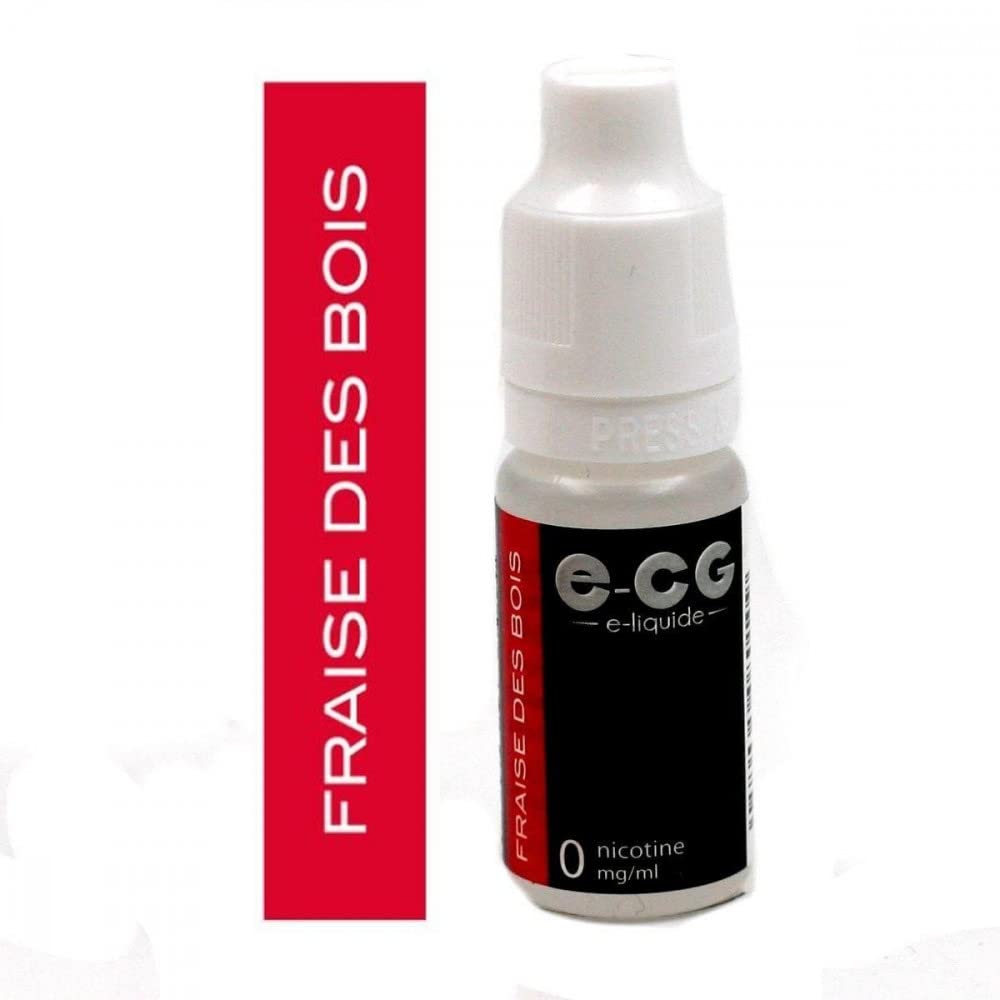 Lot de 5 Flacons E-CG - Fraise des Bois 0 mg/ml